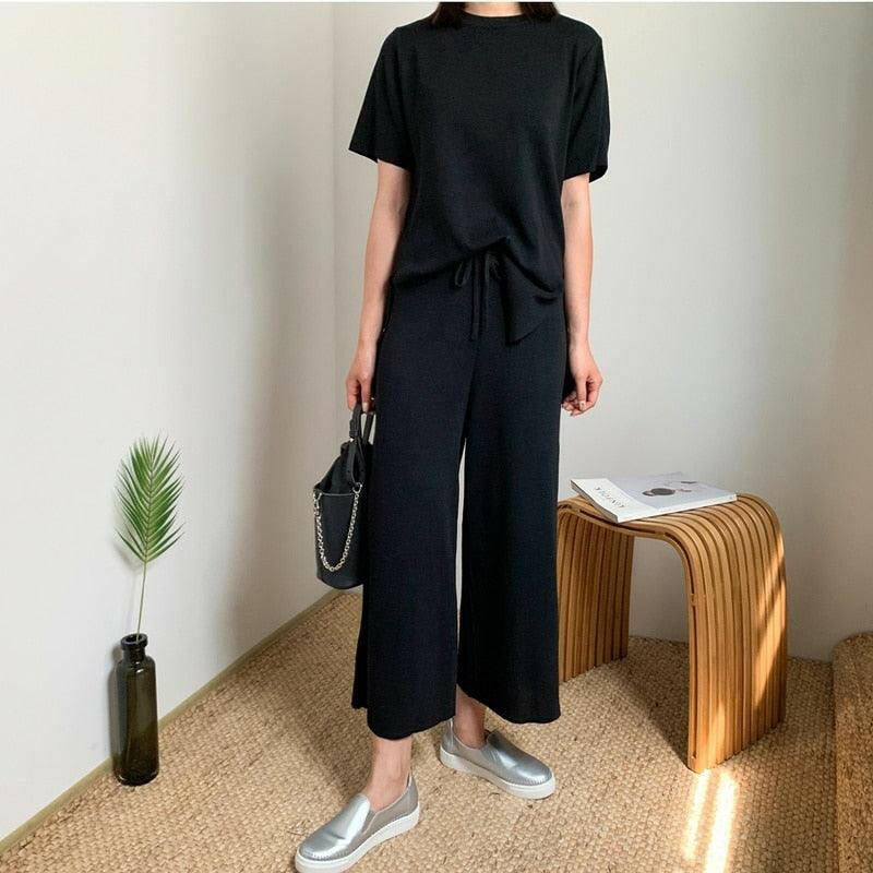 Women's Cotton Chic Full-Length Casual Suit