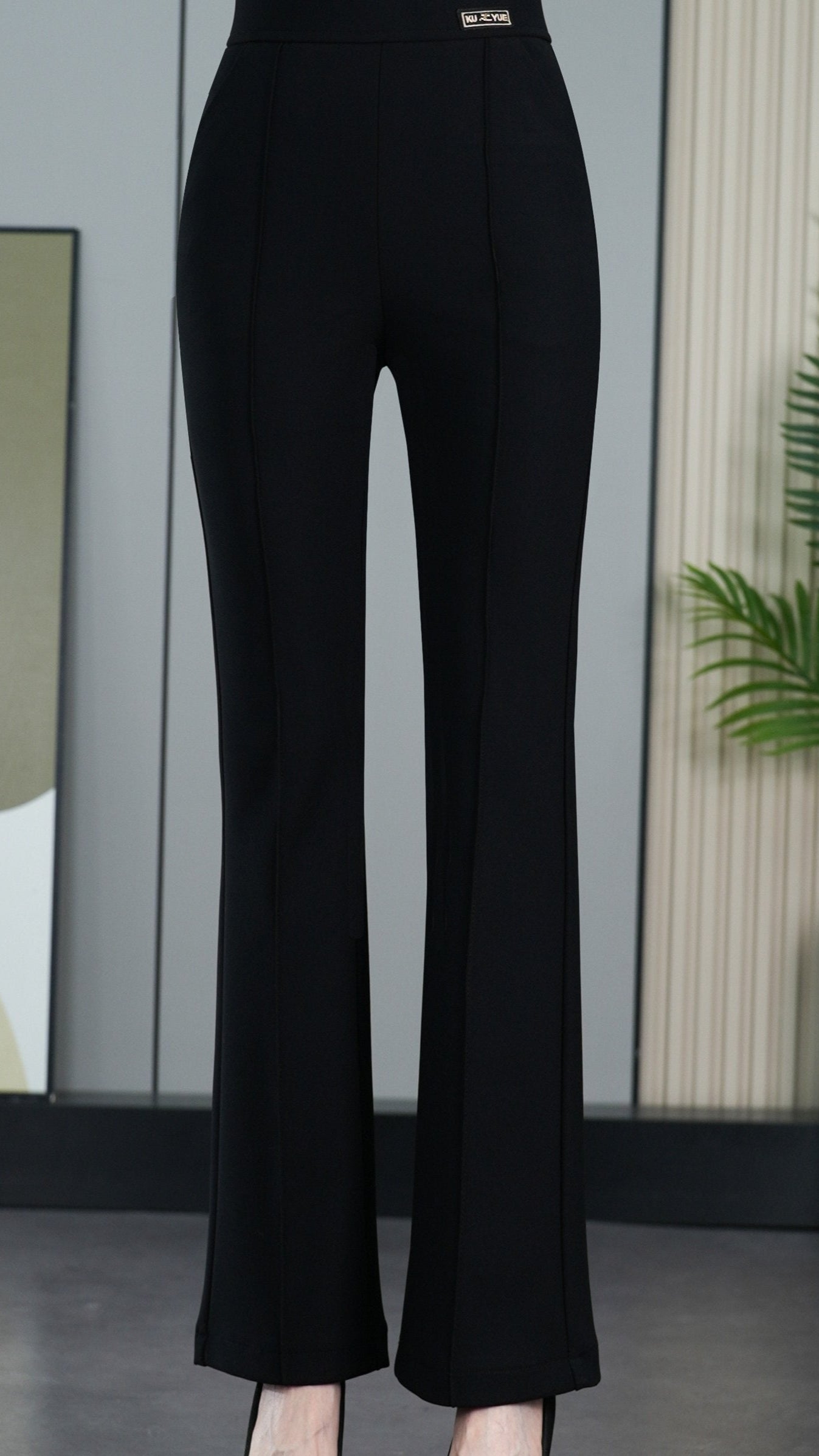 High Waist Flare Leg Pants - For Office & Work - by The Nichole Collection