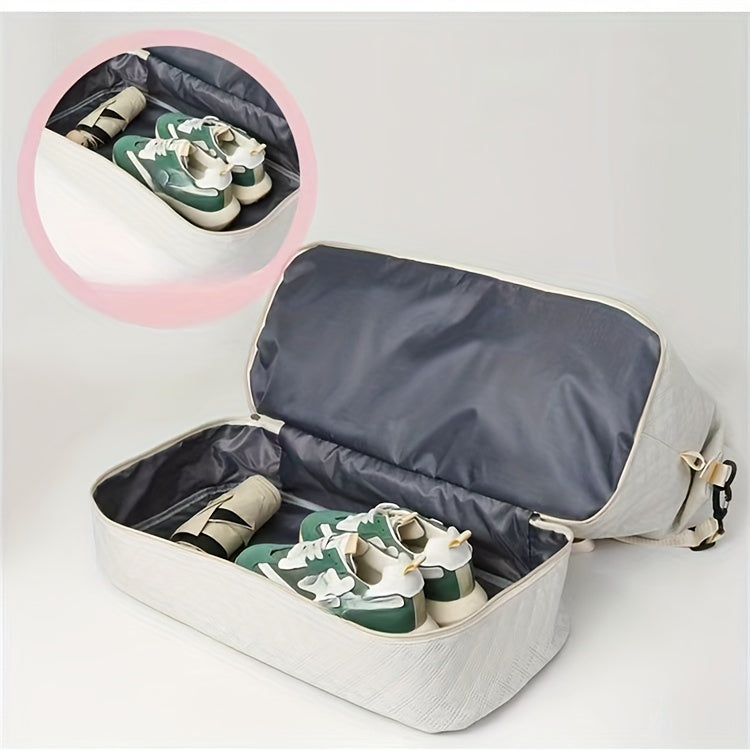 2pcs, Travel Carry On Bag + Makeup Bag - by The Nichole Collection