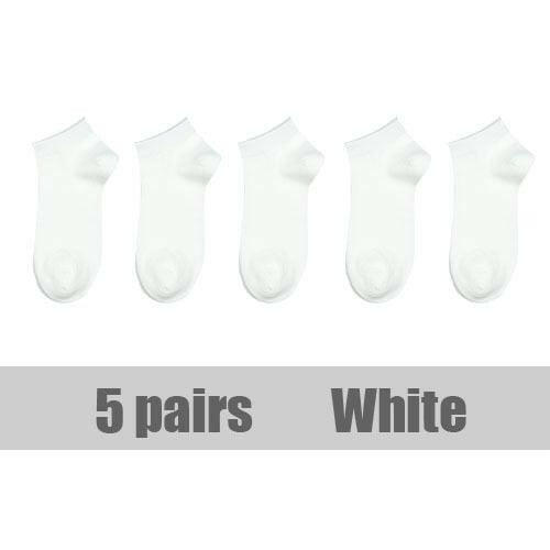 5 Pairs Women's Breathable Sports Socks White