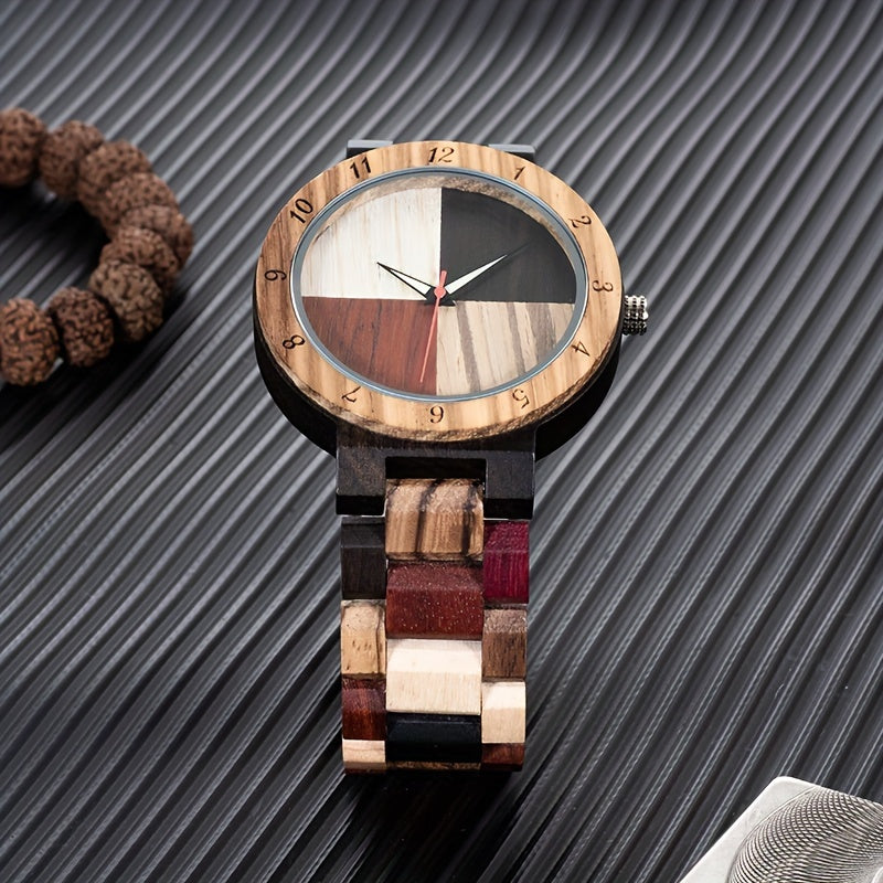 Men's Multicolor Handmade Colorful Bamboo Watch