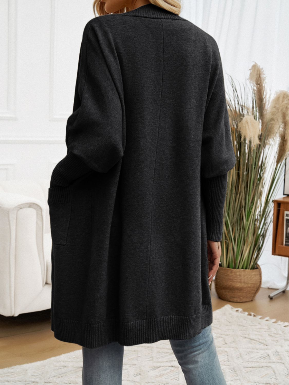 Cozy Open Front Long Sleeve Cardigan