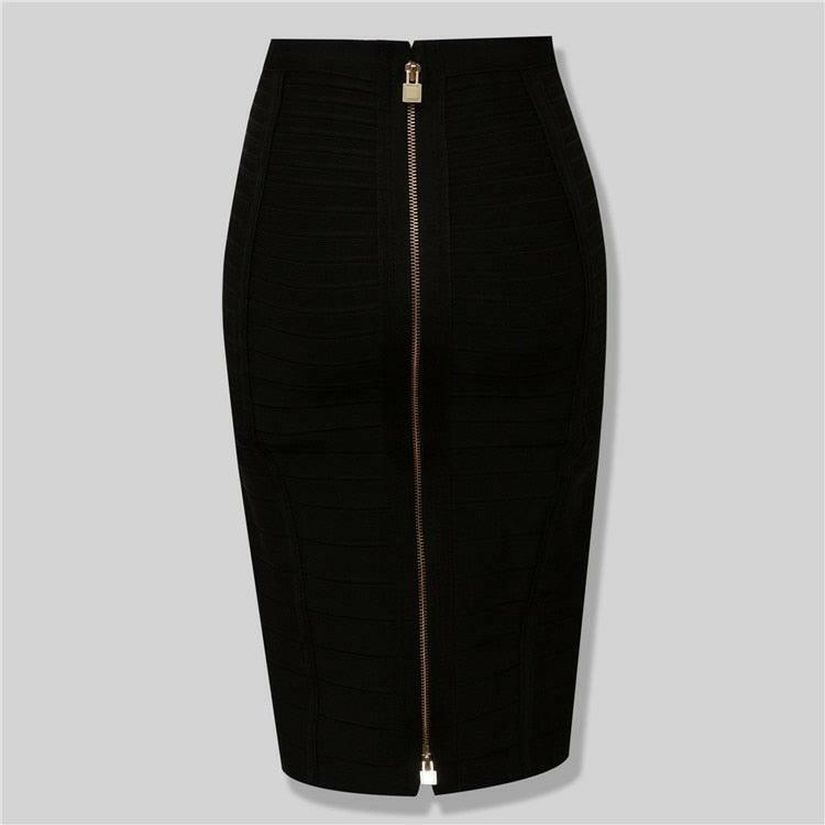 Women's Formfitting Pencil Skirt Black