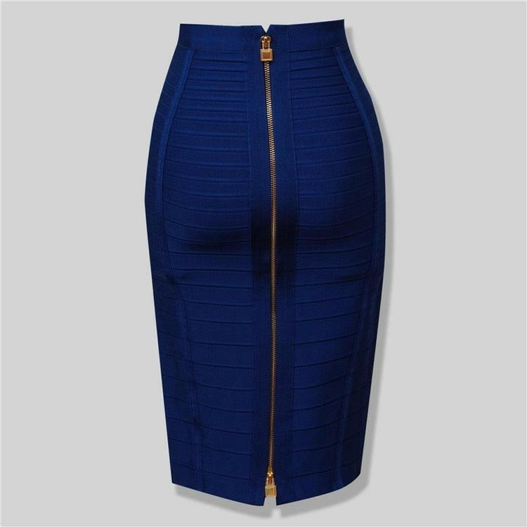 Women's Formfitting Pencil Skirt Blue