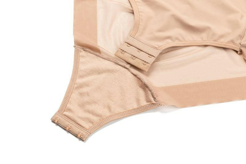 Women’s One-Piece Tummy Control Swimsuit Beige