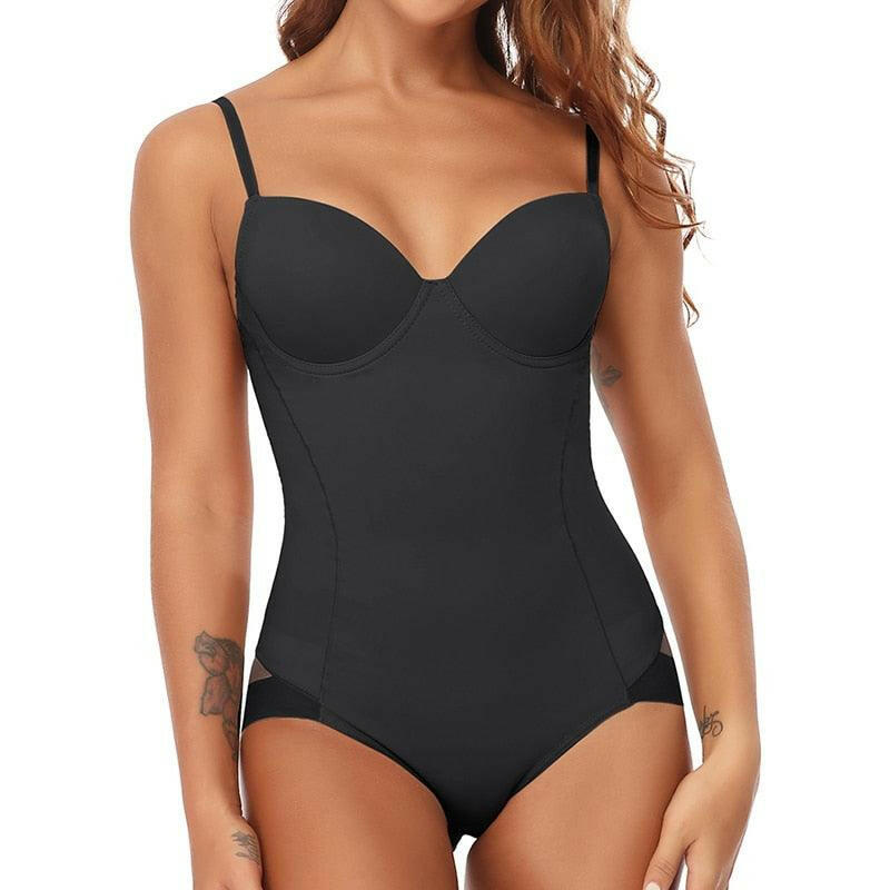 Women’s One-Piece Tummy Control Swimsuit Beige