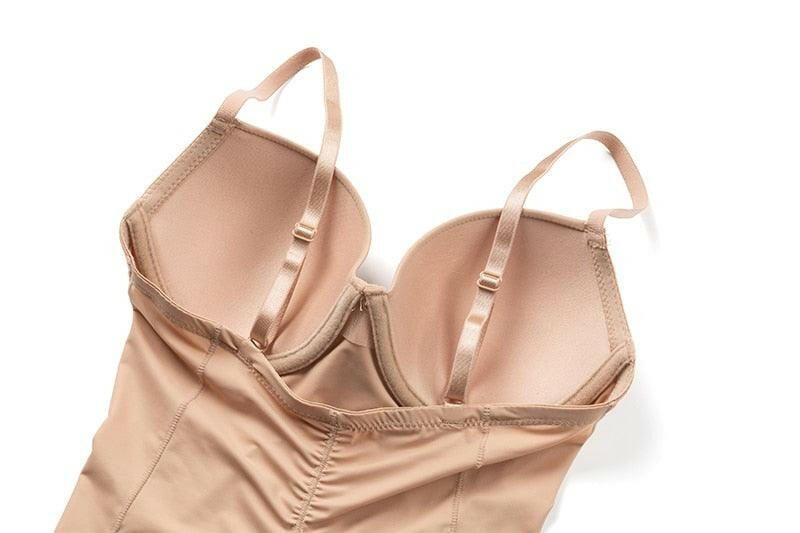 Women’s One-Piece Tummy Control Swimsuit Beige