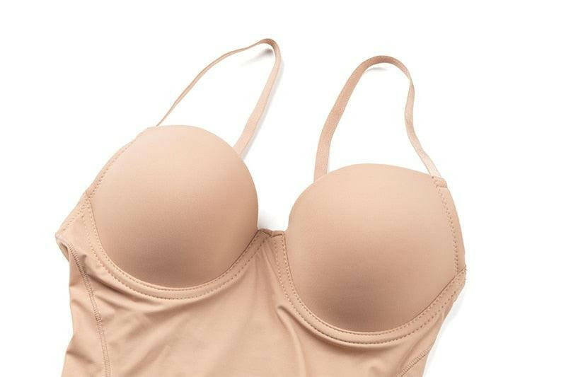 Women’s One-Piece Tummy Control Swimsuit Beige