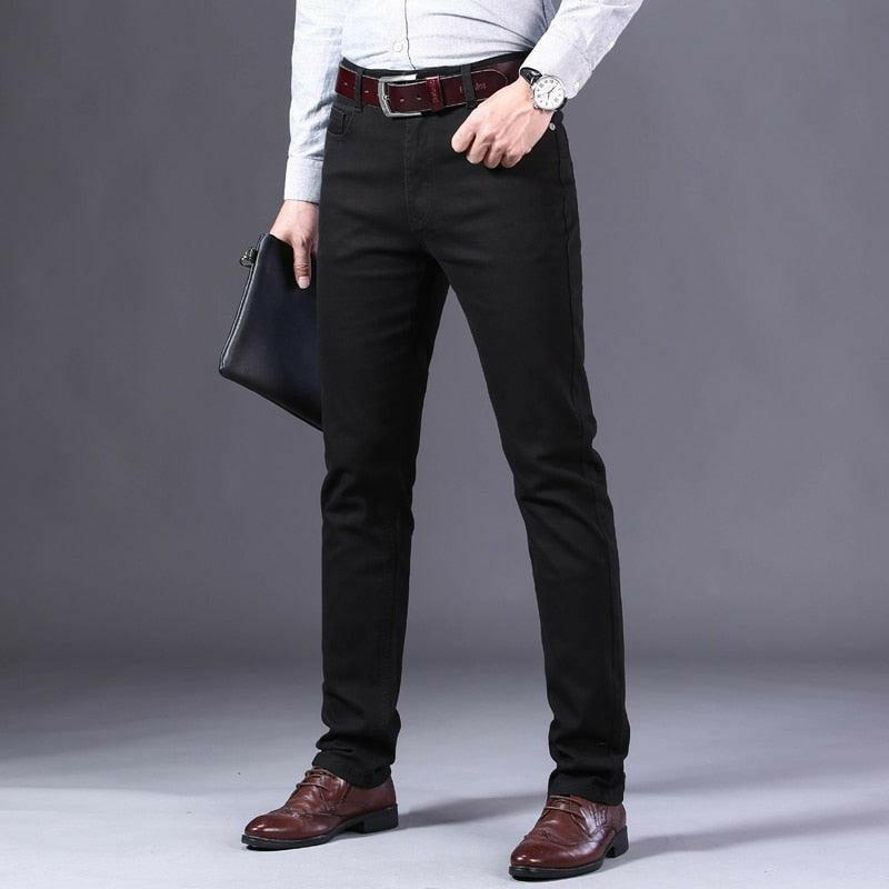 Casual Business Straight Denim Pants