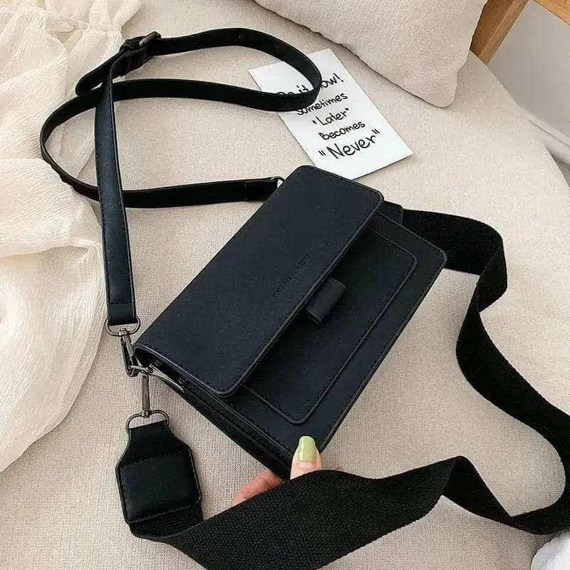 Chic Brandi Crossbody Bag with Cell Phone and Pocket Interior black