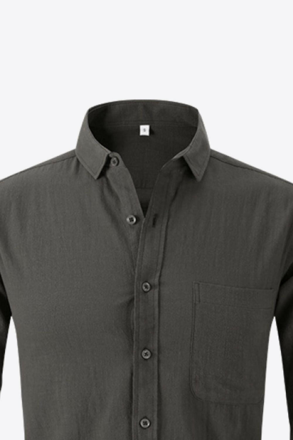 Classic Collared Long-Sleeve Shirt