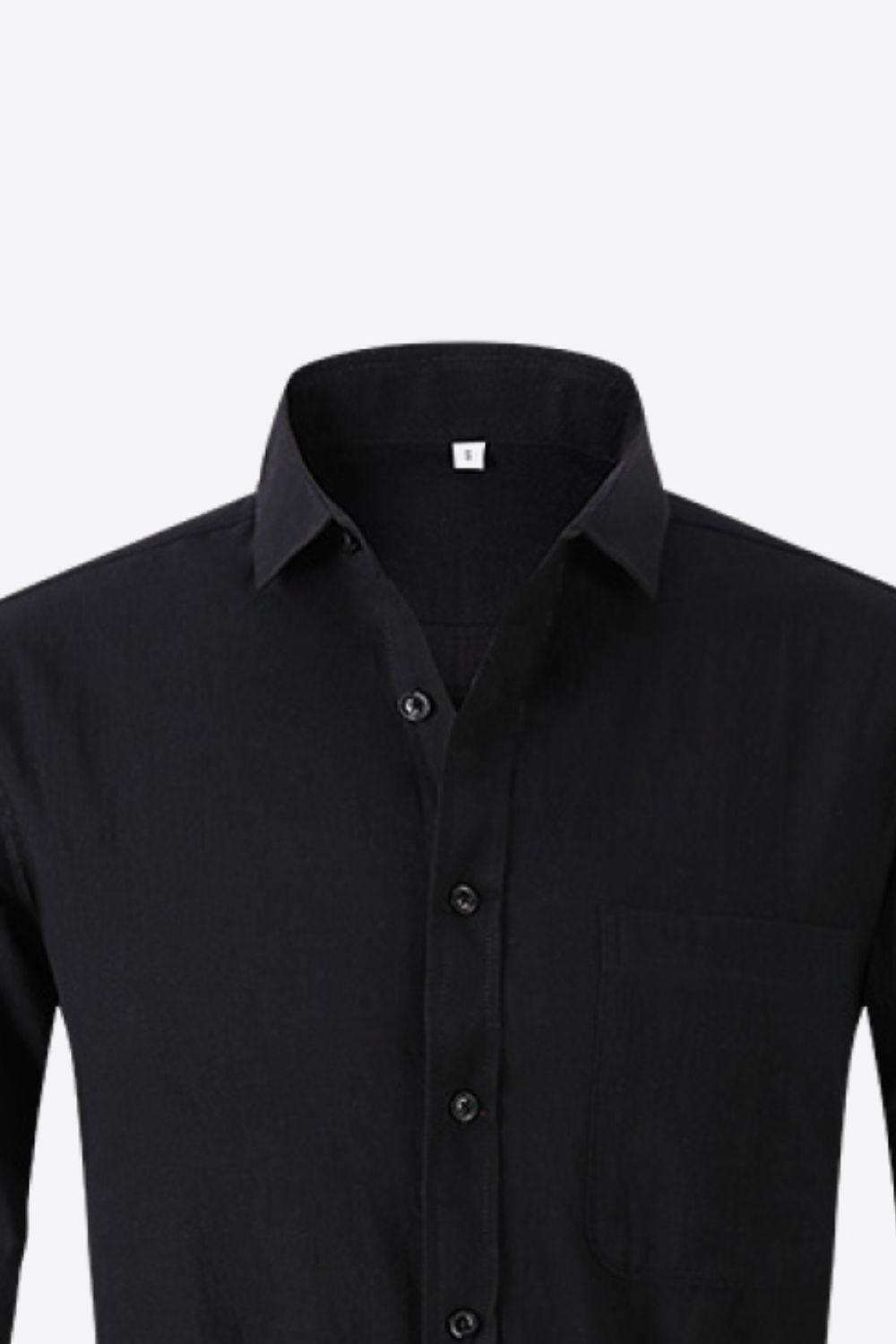 Classic Collared Long-Sleeve Shirt