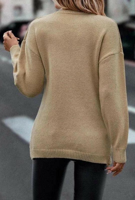 Criss-Cross V-Neck Sweater