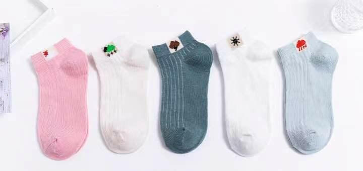 Women's Top Trending Cotton Socks (5 pairs) H5 5 Pairs