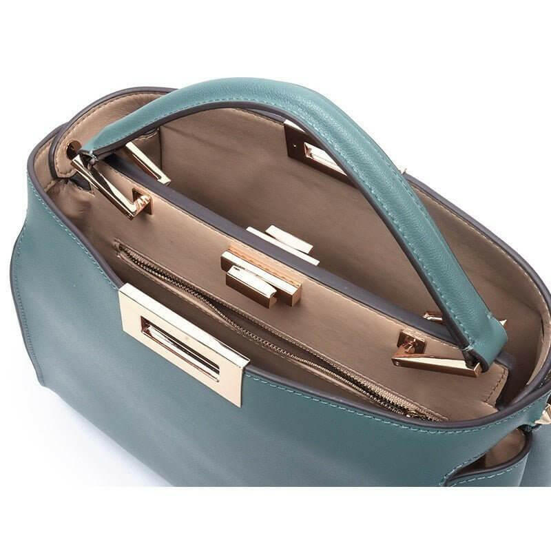 The ERICA Genuine Leather Shoulder Bag – Sophisticated, Spacious, and Versatile - Leather Bags by The Nichole Collection