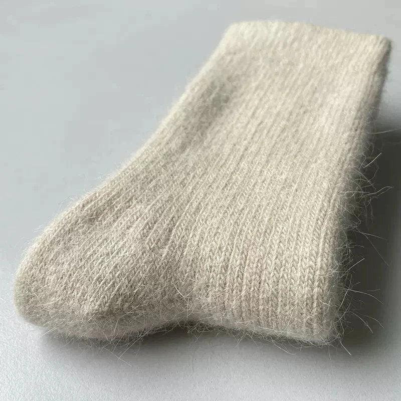 Merino Wool Winter Socks Beige 36-42