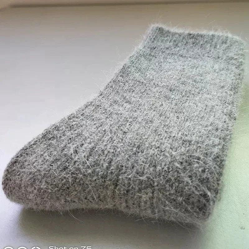 Merino Wool Winter Socks Gray 36-42