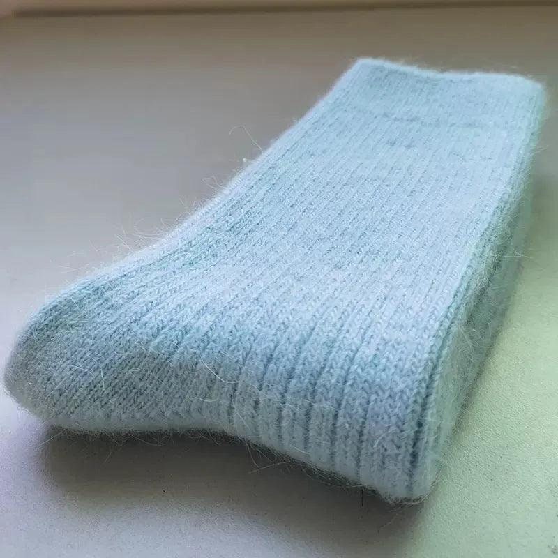 Merino Wool Winter Socks Light blue 36-42