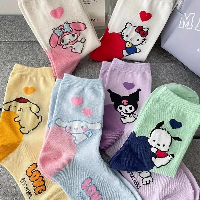 Hello Kitty Long Tube Casual Cotton Socks