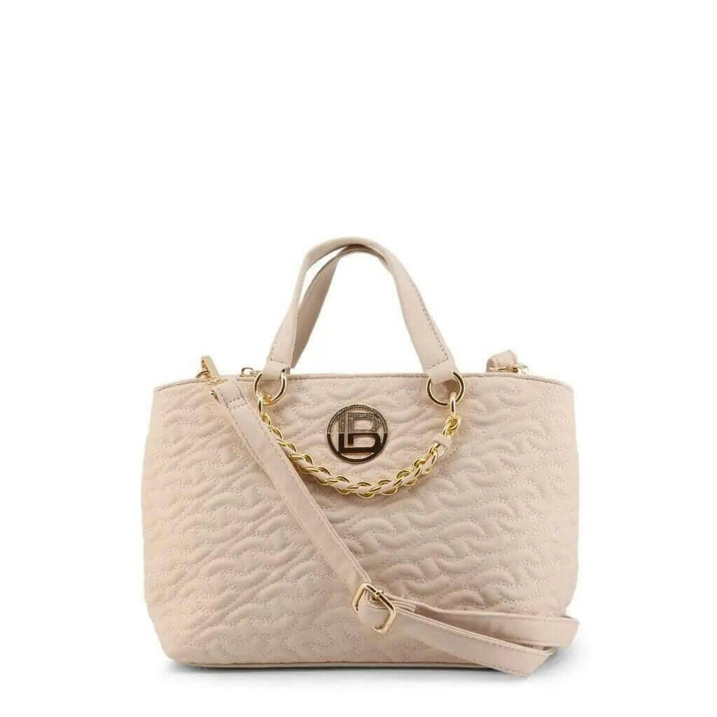 LIVORNO Handbag: Stylish High-Quality PU Leather with Removable Shoulder Strap pink-1