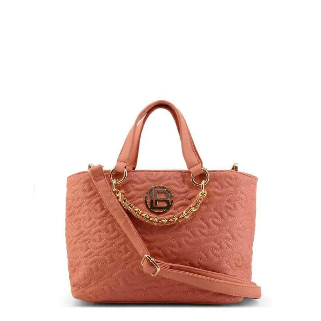 LIVORNO Handbag: Stylish High-Quality PU Leather with Removable Shoulder Strap pink