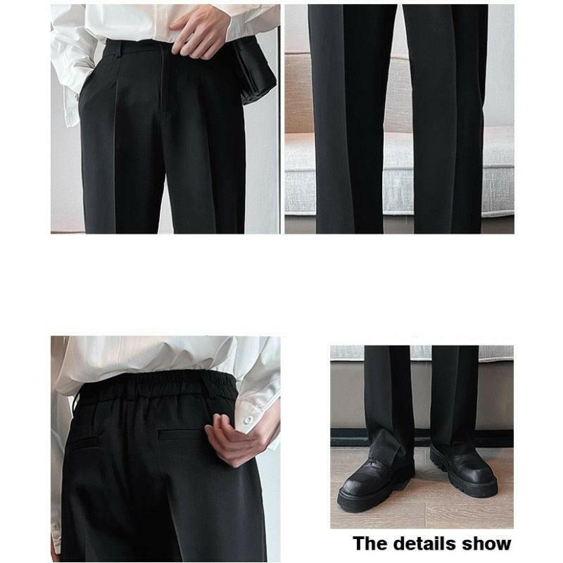 Men’s High Waist Casual Wide-Leg Trousers for Ultimate Comfort