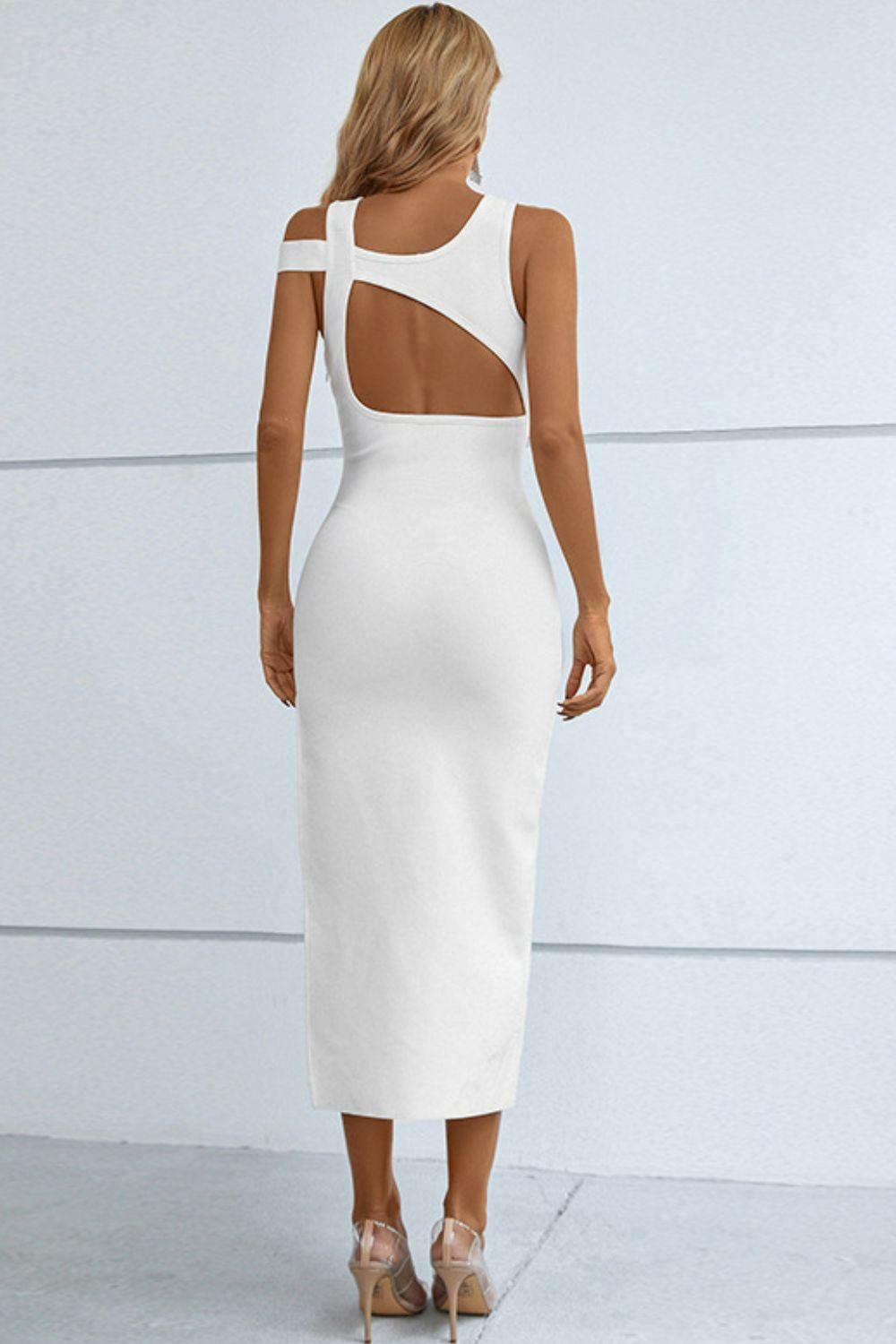 Sleeveless Round Neck Midi Dress - Dresses by The Nichole Collection