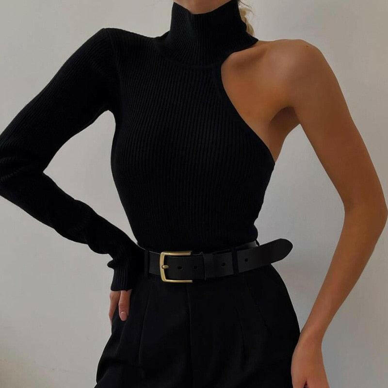 Slim Fit Ribbed Bodysuit - Versatile & Stylish black