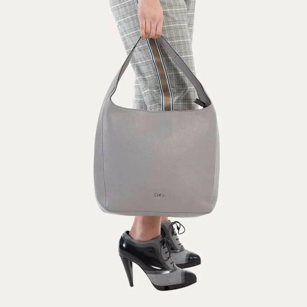 Sophisticated Tote with Pebble Leather and Multiple Internal Pockets - Leather Bags by The Nichole Collection