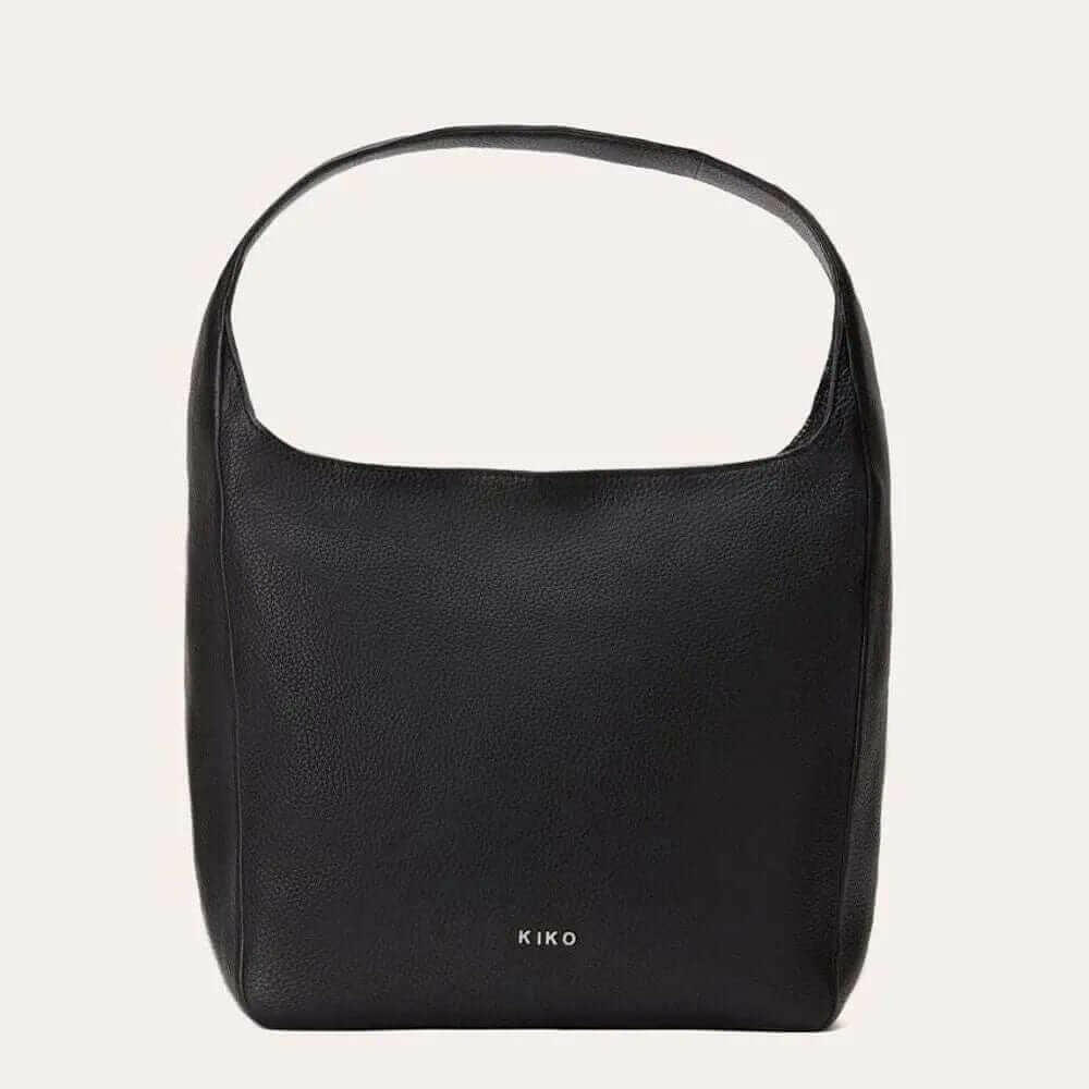 Sophisticated Tote with Pebble Leather and Multiple Internal Pockets Black