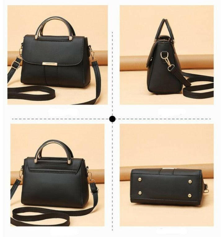 Sophisticated Vegan Leather Flap Bag - Vegan Leather by The Nichole Collection