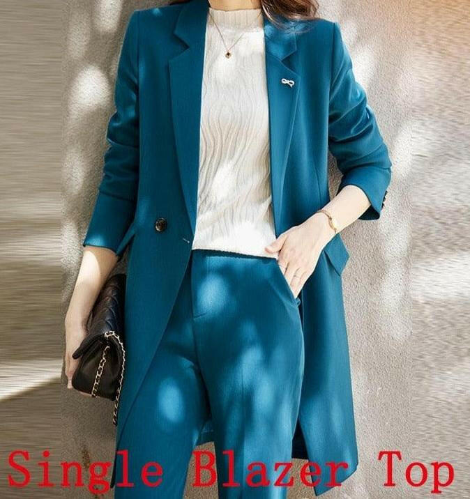 Sophisticated Women's Blazer Suit Blue Blazer Top 2-3 Days