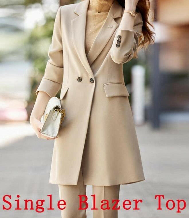 Sophisticated Women's Blazer Suit Khaki Blazer Top 2-3 Days