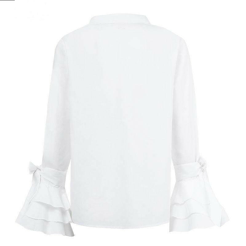 Stylish High-Collar Flare Shirt