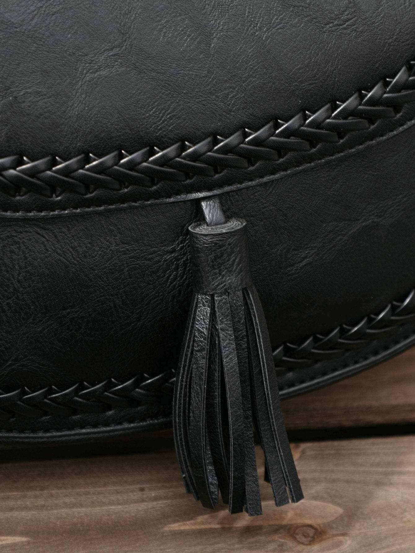 Stylish Vegan Leather Saddle Bag - The JOELLE by Nichole Collection - Saddle Bags by The Nichole Collection