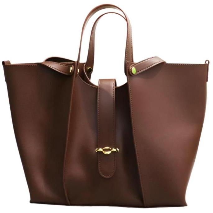 The ABAGALE Genuine Leather Tote Bag – Elegant & Functional Zipper Closure Handbag