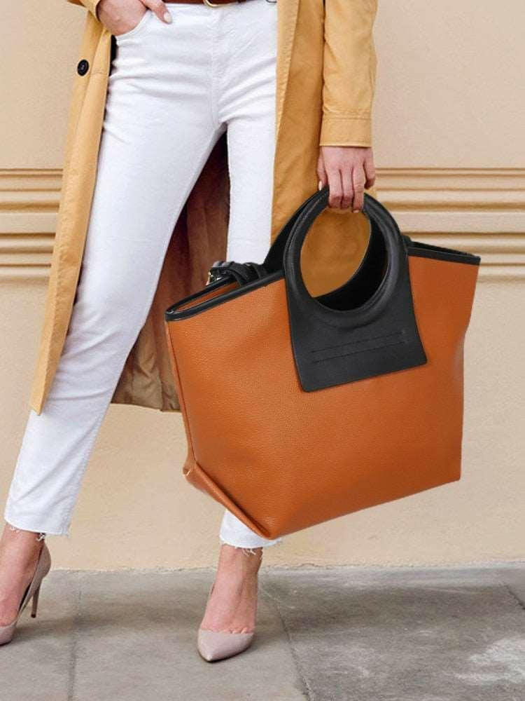 The ALINA Leather Tote Bag - Versatile & Elegant Double-Strap Design - Clearance