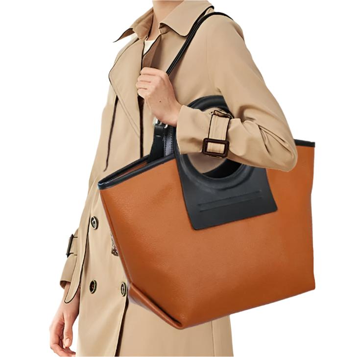 The ALINA Leather Tote Bag - Versatile & Elegant Double-Strap Design - Clearance Default Title