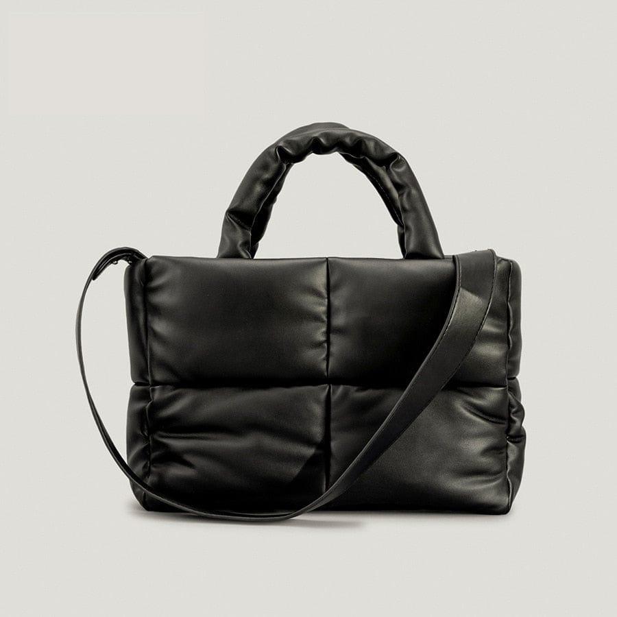 The Hailey Nylon Handbag with Polyester Lining Black Med