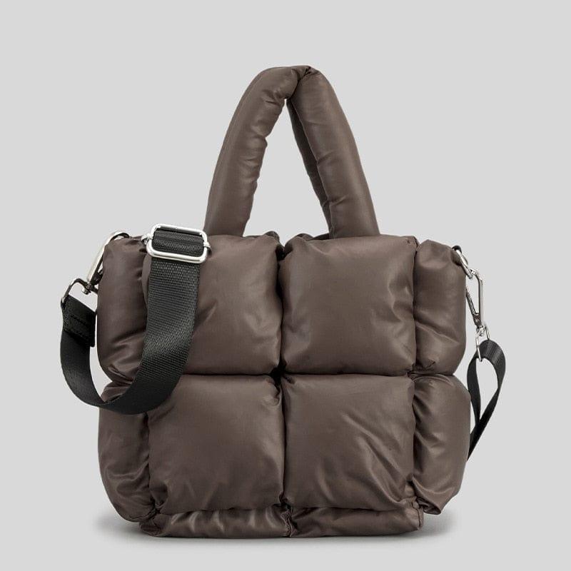 The Hailey Nylon Handbag with Polyester Lining Coffee Mini