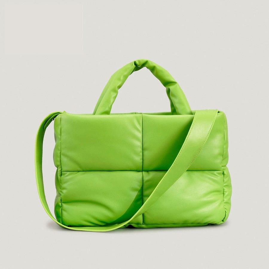 The Hailey Nylon Handbag with Polyester Lining Lush Green Med