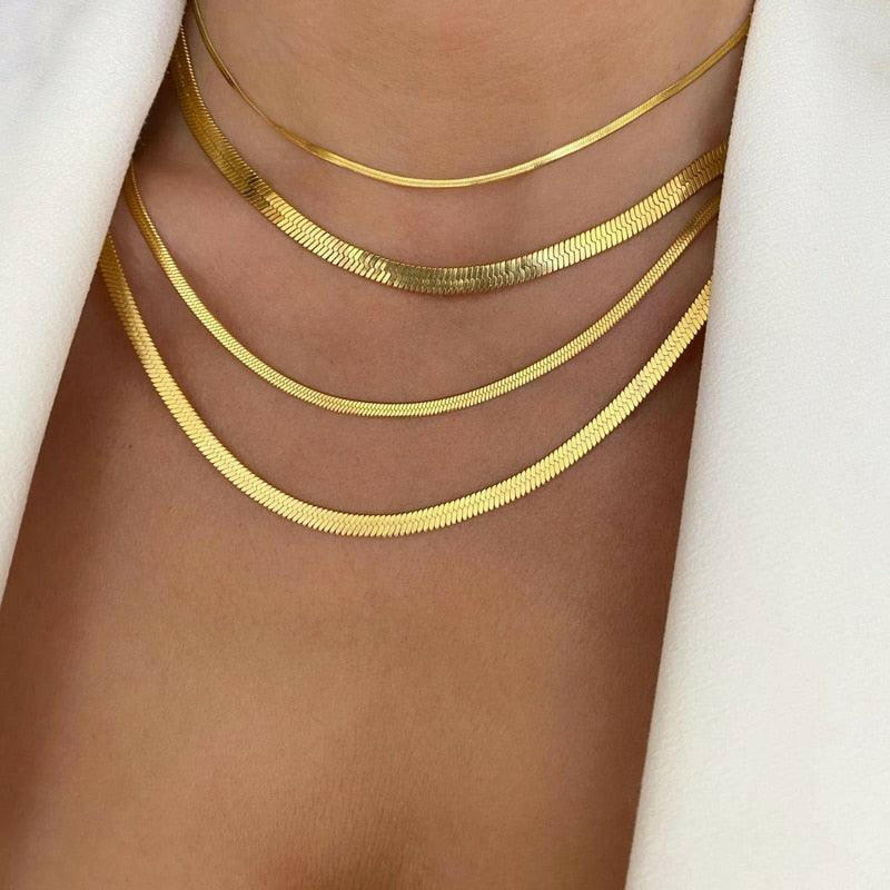 Timeless Herringbone Choker Necklace 20inch(50cm)