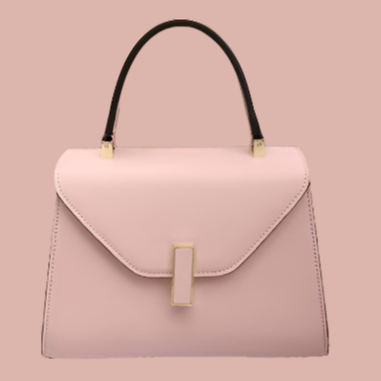 Stylish European Style Vegan Leather Top Handle Bag - Perfect for Day-to-Night Looks Pink