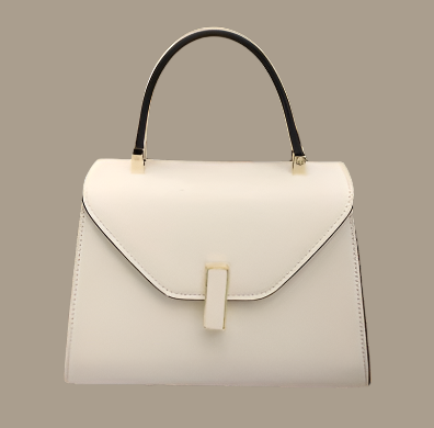 Stylish European Style Vegan Leather Top Handle Bag - Perfect for Day-to-Night Looks White