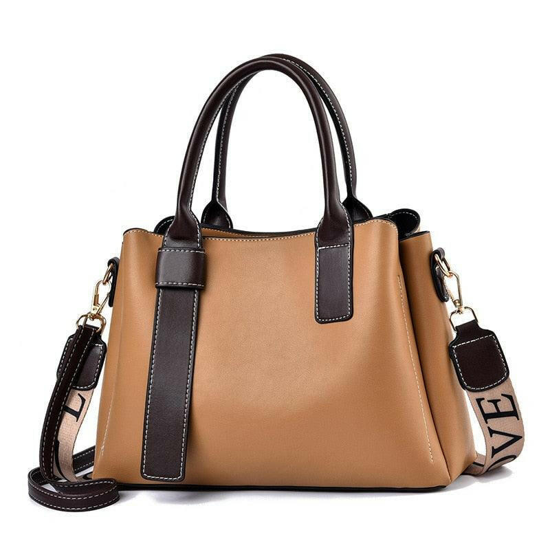 Vegan Leather Tote with Silt Pocket - Vegan Leather by The Nichole Collection