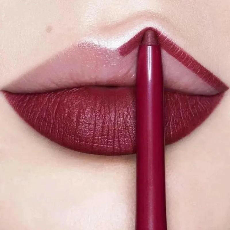 Waterproof Matte Lipliner Pencil - Long-Lasting Color