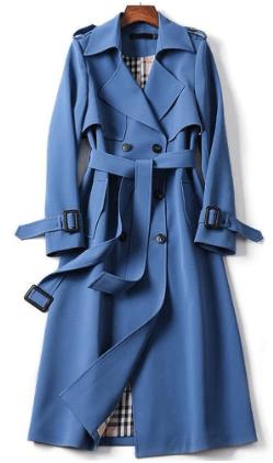 Women’s Couture Trench Coat Haze blue